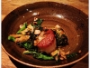 Diver scallops, brown butter kimchee, hazelnut rapini, avocado 