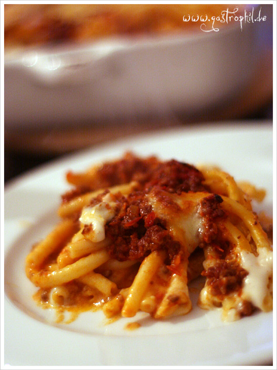 Makkaroni-Bolognese Auflauf – gastrophil